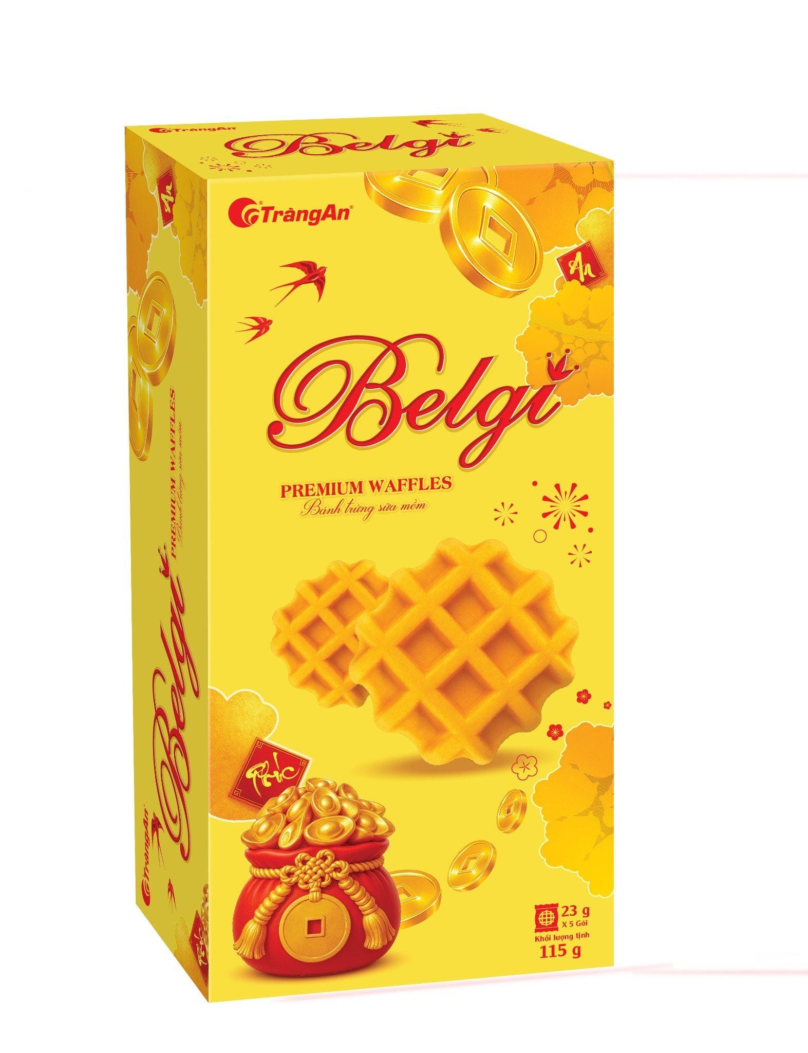  BÁNH BELGI TRỨNG SỮA MỀM 115G - màu vàng (PHIÊN BẢN GIỚI HẠN TẾT 2026) 