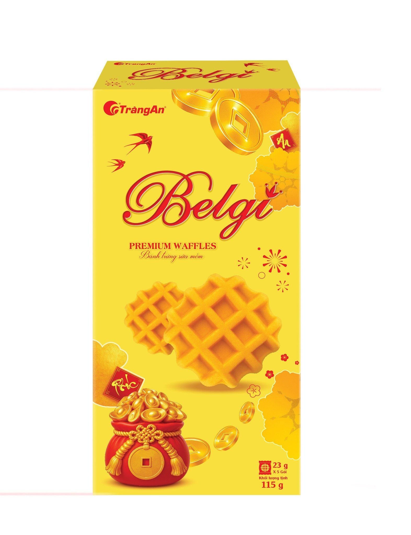  BÁNH BELGI TRỨNG SỮA MỀM 115G - màu vàng (PHIÊN BẢN GIỚI HẠN TẾT 2026) 