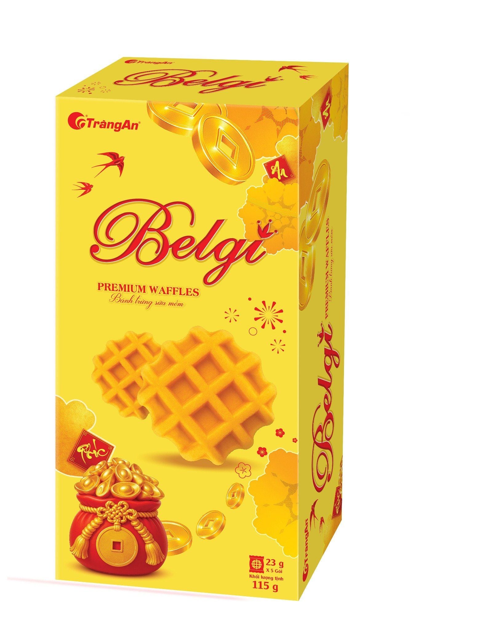  BÁNH BELGI TRỨNG SỮA MỀM 115G - màu vàng (PHIÊN BẢN GIỚI HẠN TẾT 2026) 