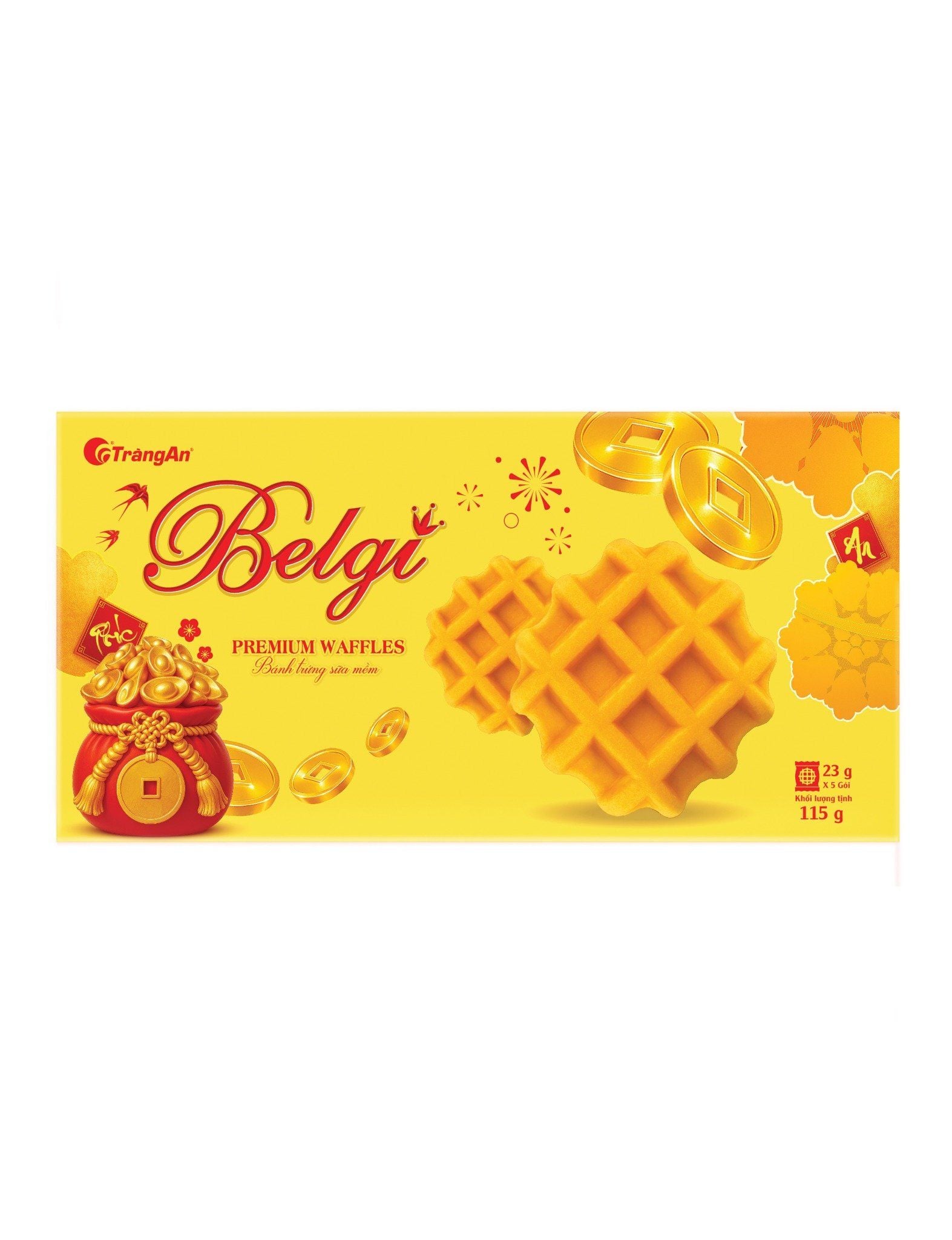  BÁNH BELGI TRỨNG SỮA MỀM 115G - màu vàng (PHIÊN BẢN GIỚI HẠN TẾT 2026) 