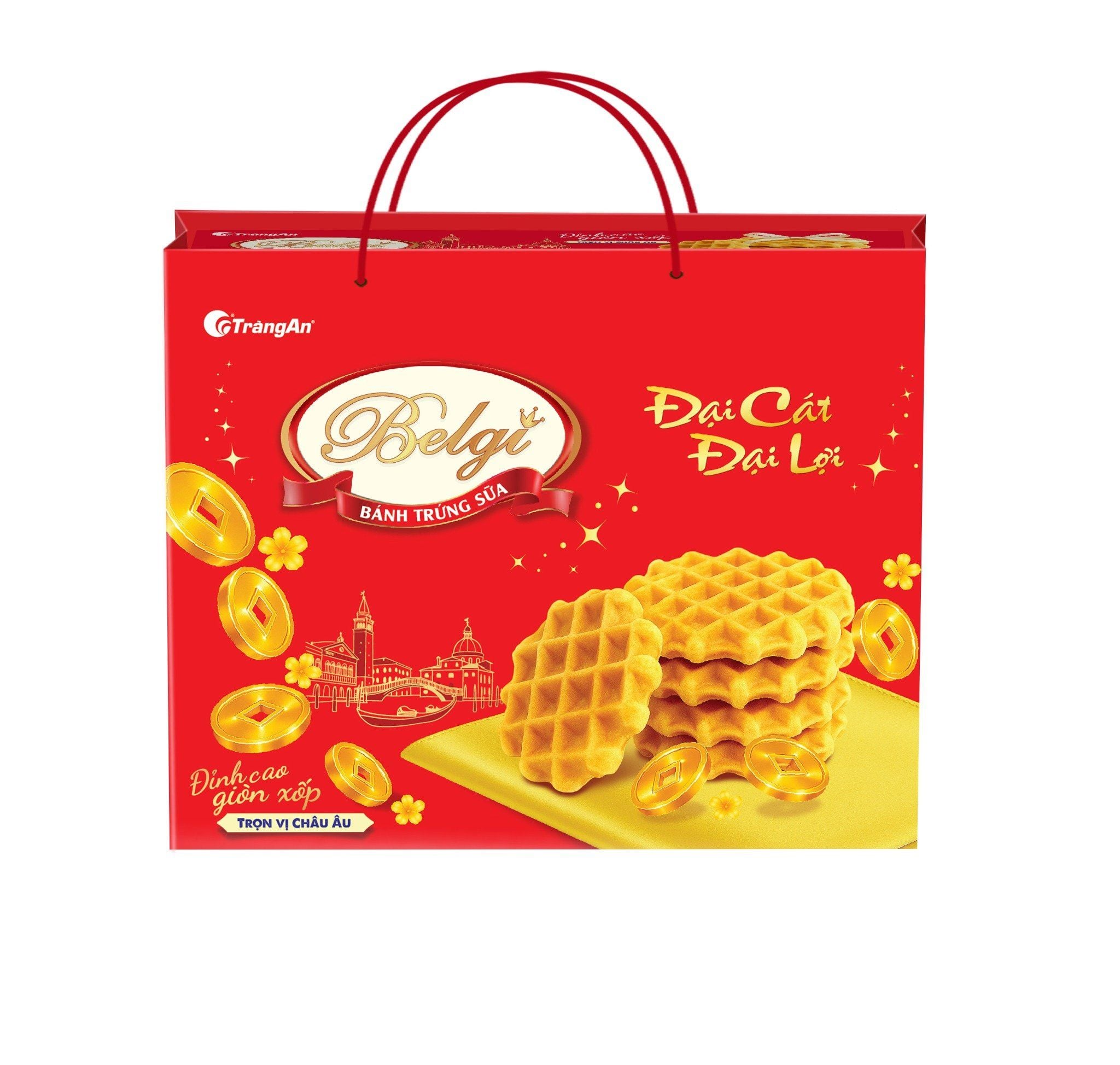  BÁNH BELGI TRỨNG SỮA GIÒN 306G ĐẠI CÁT ĐẠI LỢI (PHIÊN BẢN GIỚI HẠN TẾT 2026) 