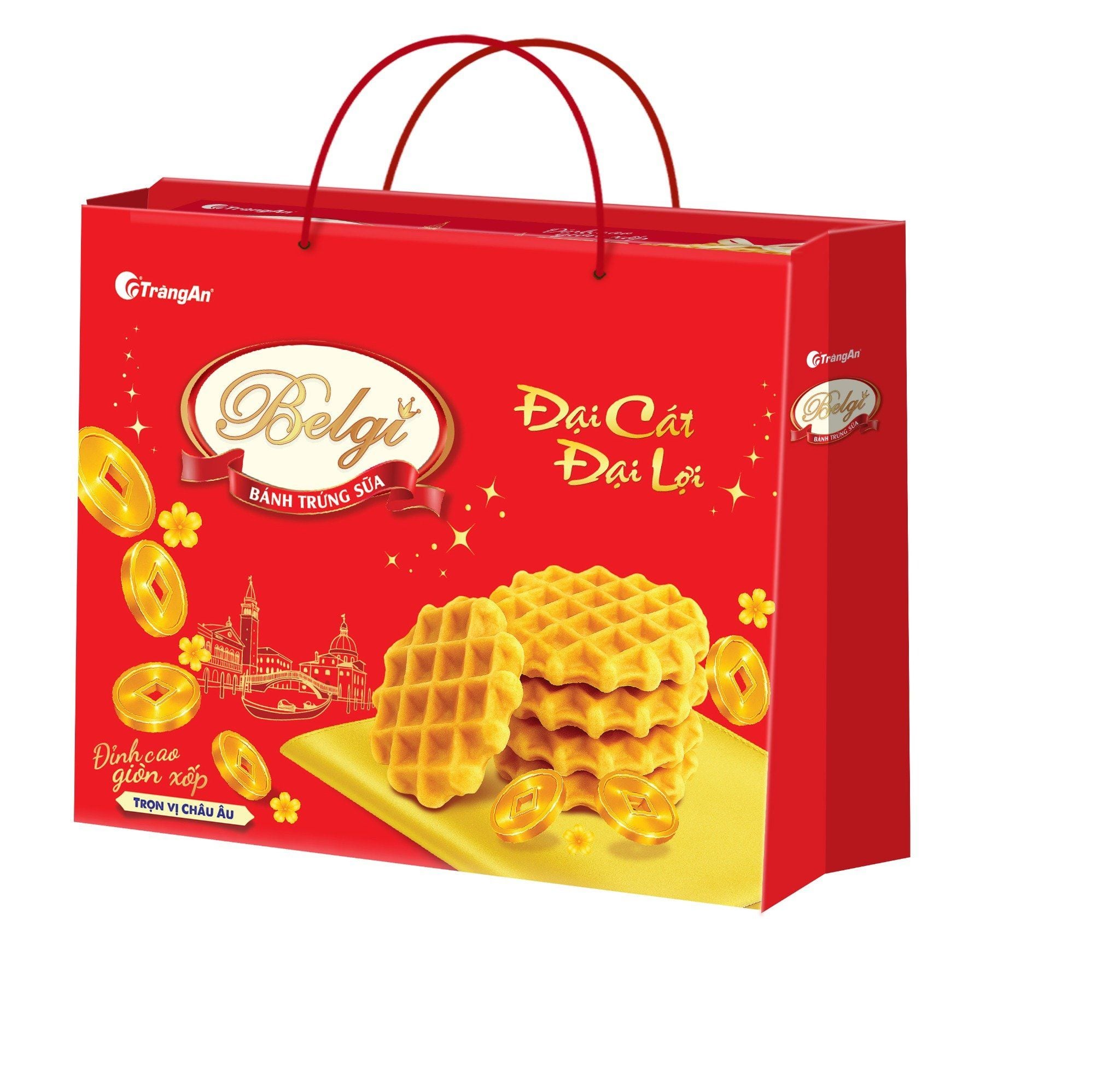  BÁNH BELGI TRỨNG SỮA GIÒN 306G ĐẠI CÁT ĐẠI LỢI (PHIÊN BẢN GIỚI HẠN TẾT 2026) 