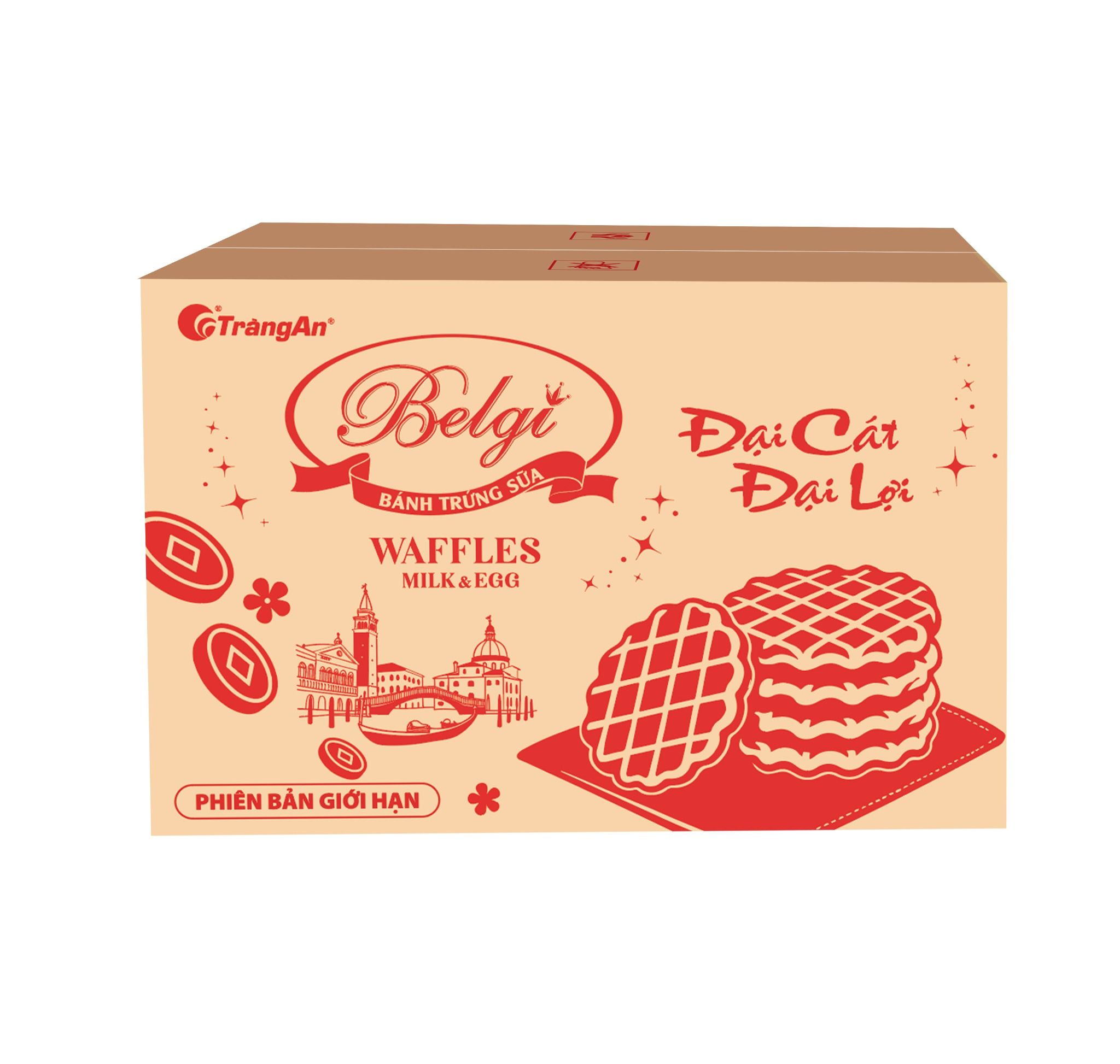  BÁNH BELGI TRỨNG SỮA GIÒN 306G ĐẠI CÁT ĐẠI LỢI (PHIÊN BẢN GIỚI HẠN TẾT 2026) 