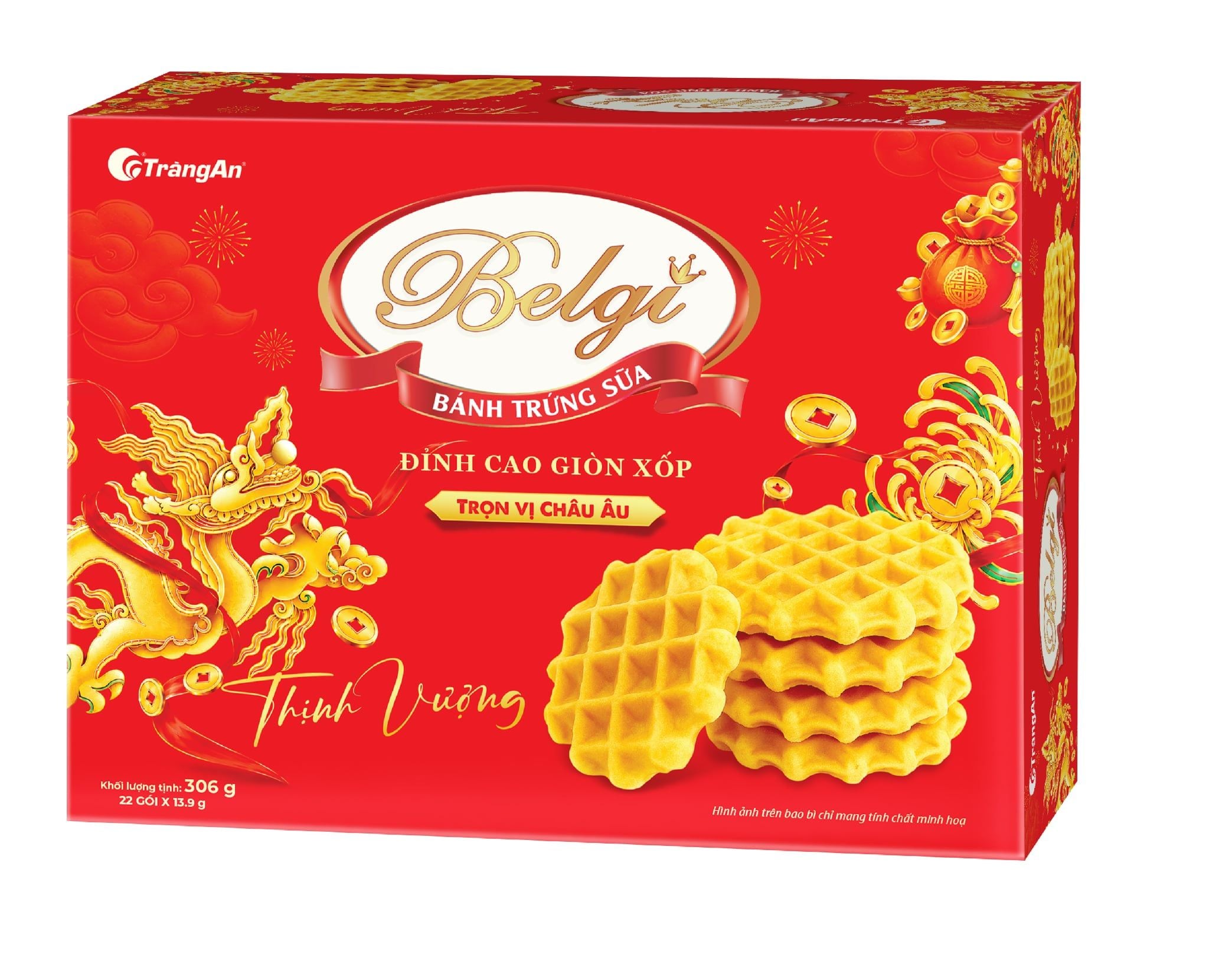  BELGI - BÁNH TRỨNG SỮA 306G (THỊNH VƯỢNG) 