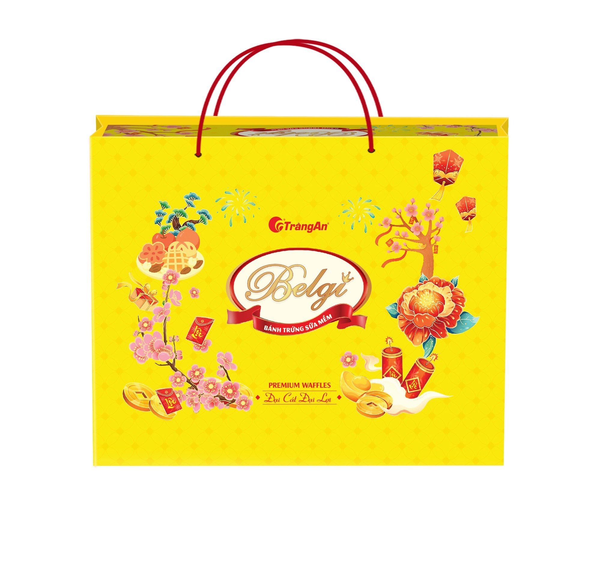  BÁNH BELGI TRỨNG SỮA MỀM 460G - màu vàng (PHIÊN BẢN GIỚI HẠN TẾT 2026) 