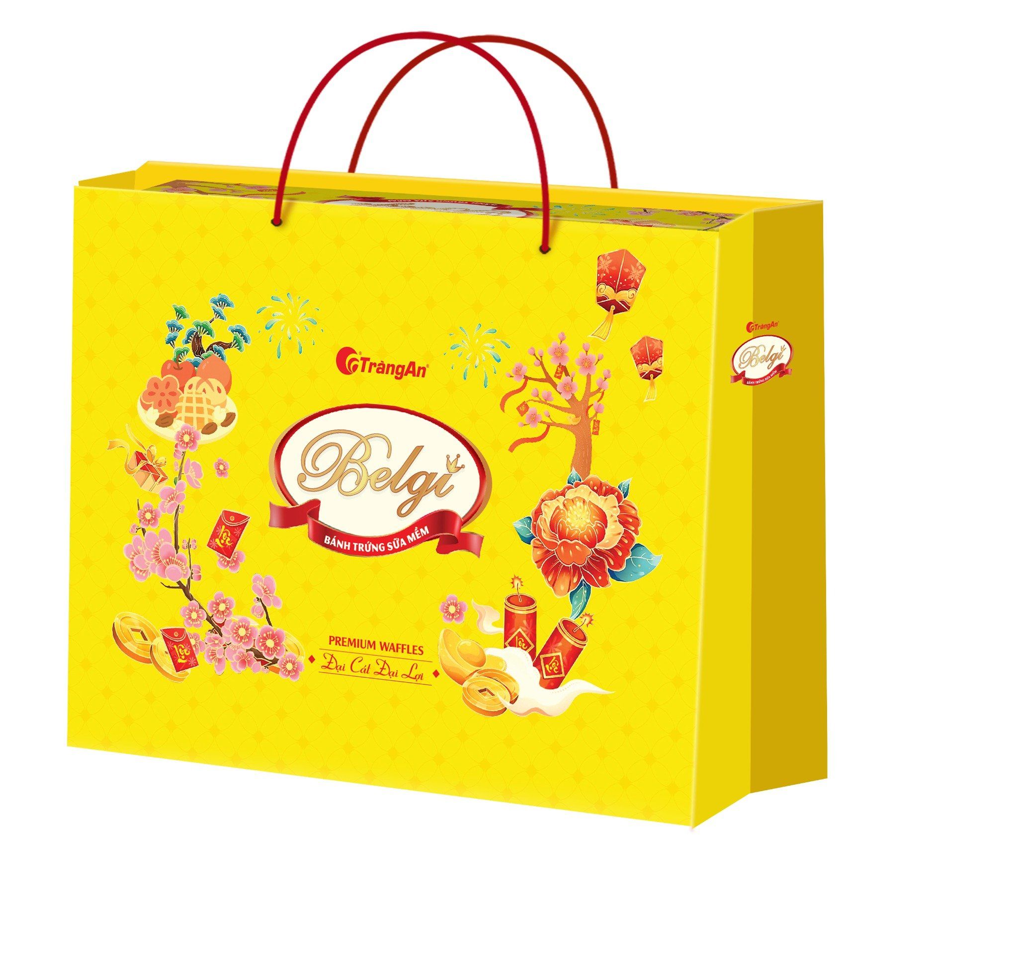  BÁNH BELGI TRỨNG SỮA MỀM 460G - màu vàng (PHIÊN BẢN GIỚI HẠN TẾT 2026) 