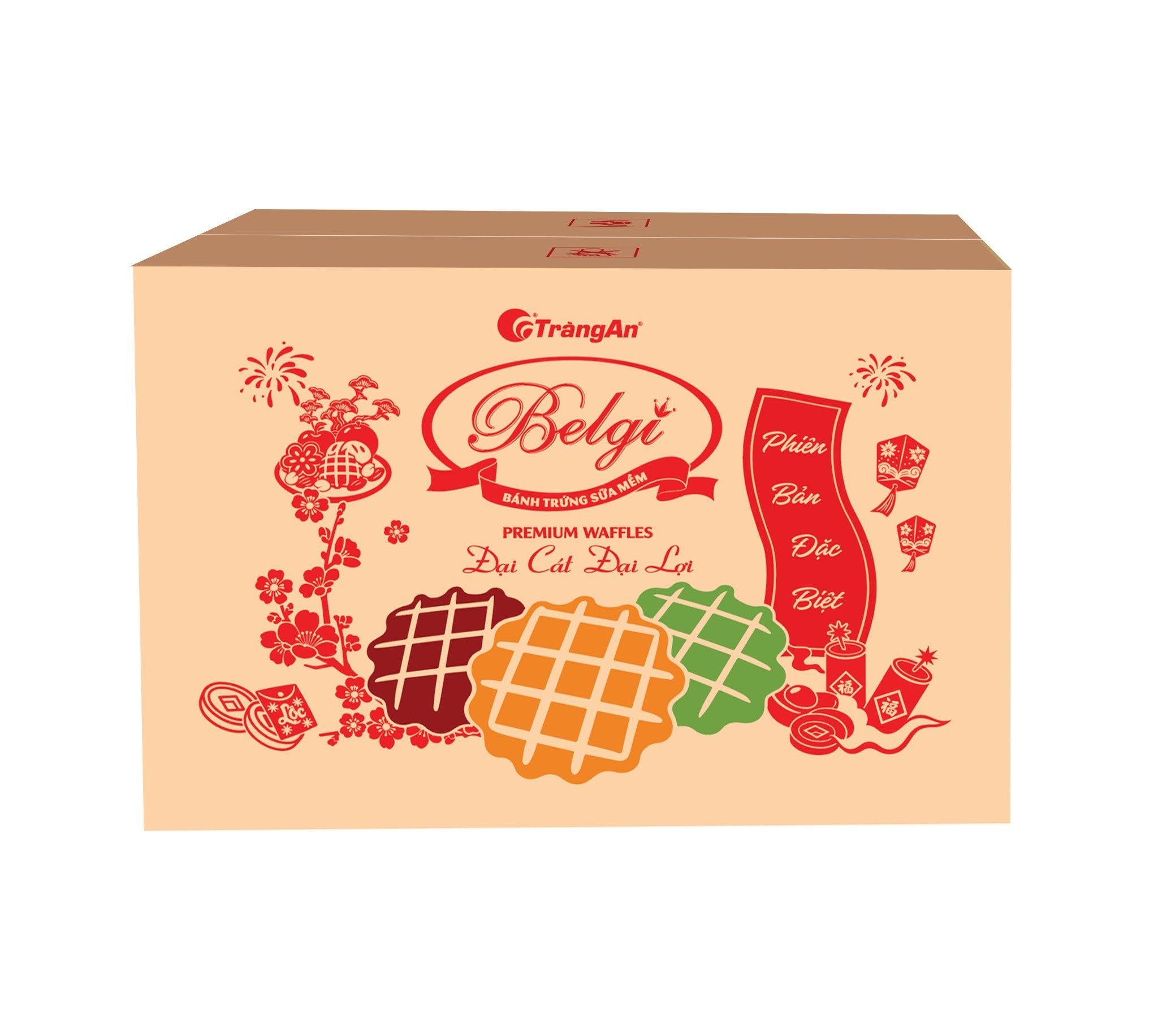  BÁNH BELGI TRỨNG SỮA MỀM 460G - màu vàng (PHIÊN BẢN GIỚI HẠN TẾT 2026) 