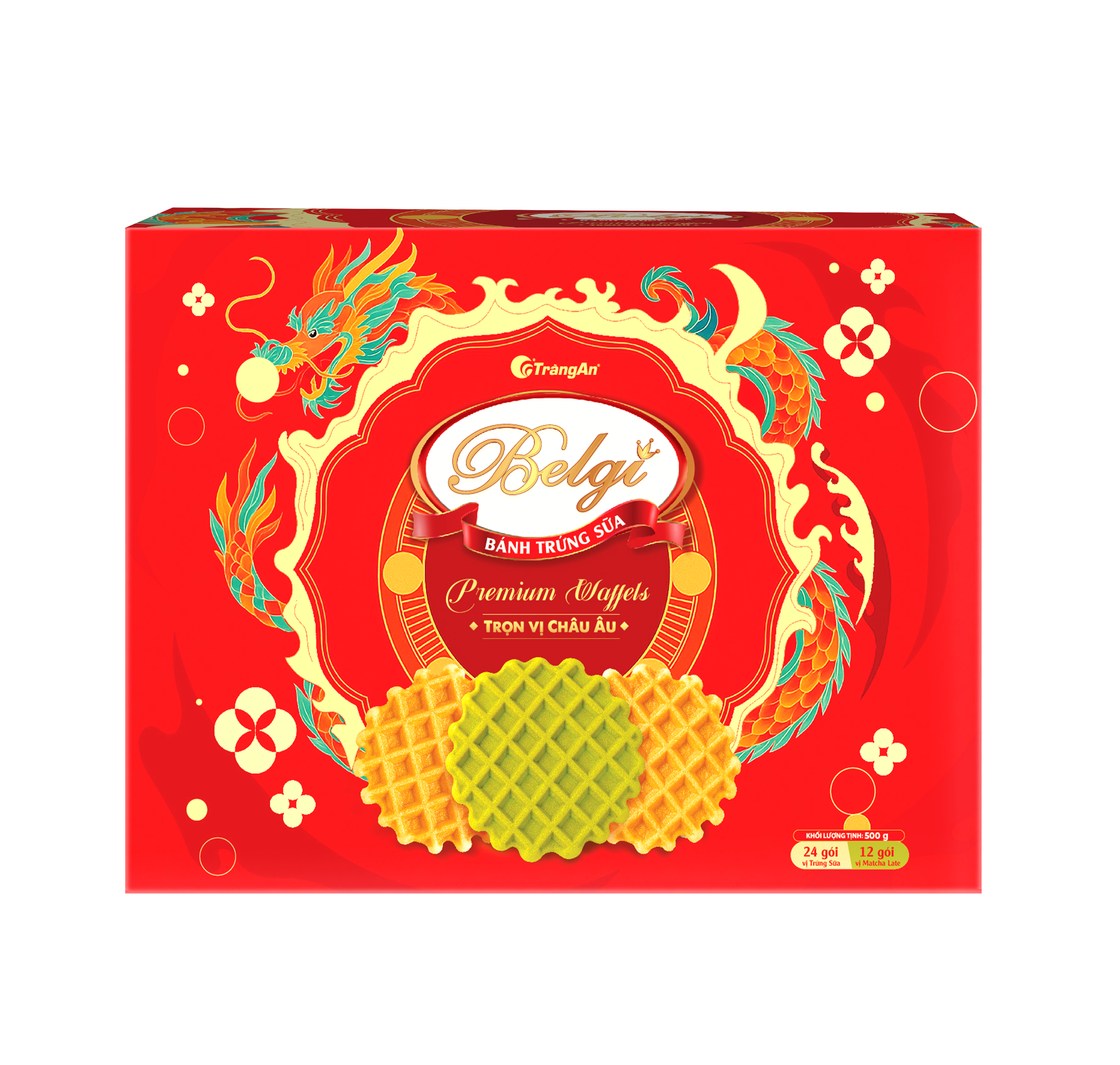  BÁNH BELGI TRỨNG SỮA GIÒN 500G (PHIÊN BẢN GIỚI HẠN TẾT 2026) 