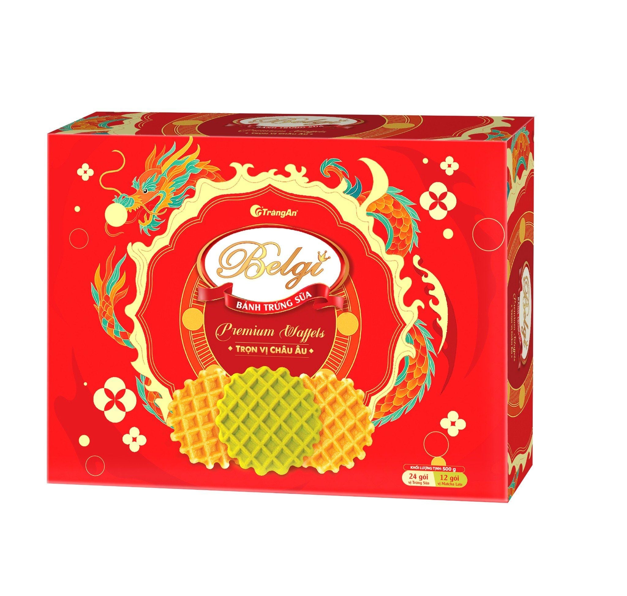  BÁNH BELGI TRỨNG SỮA GIÒN 500G (PHIÊN BẢN GIỚI HẠN TẾT 2026) 