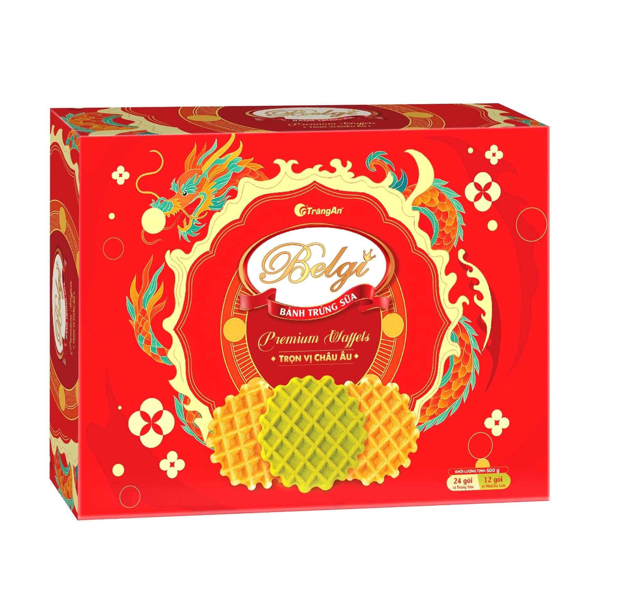  BÁNH BELGI TRỨNG SỮA GIÒN 500G (PHIÊN BẢN GIỚI HẠN TẾT 2026) 