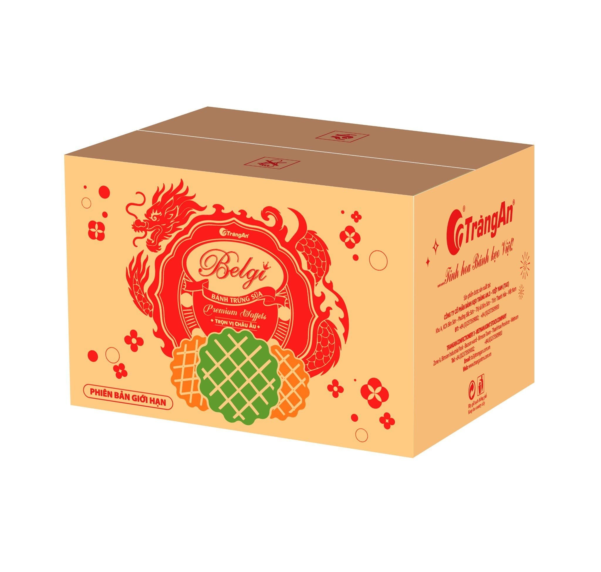  BÁNH BELGI TRỨNG SỮA GIÒN 500G (PHIÊN BẢN GIỚI HẠN TẾT 2026) 