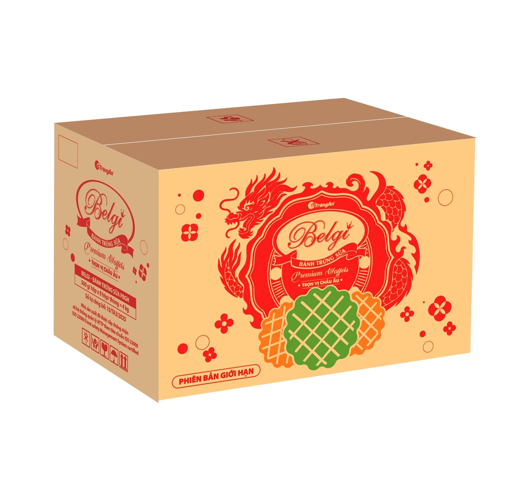  BÁNH BELGI TRỨNG SỮA GIÒN 500G (PHIÊN BẢN GIỚI HẠN TẾT 2026) 