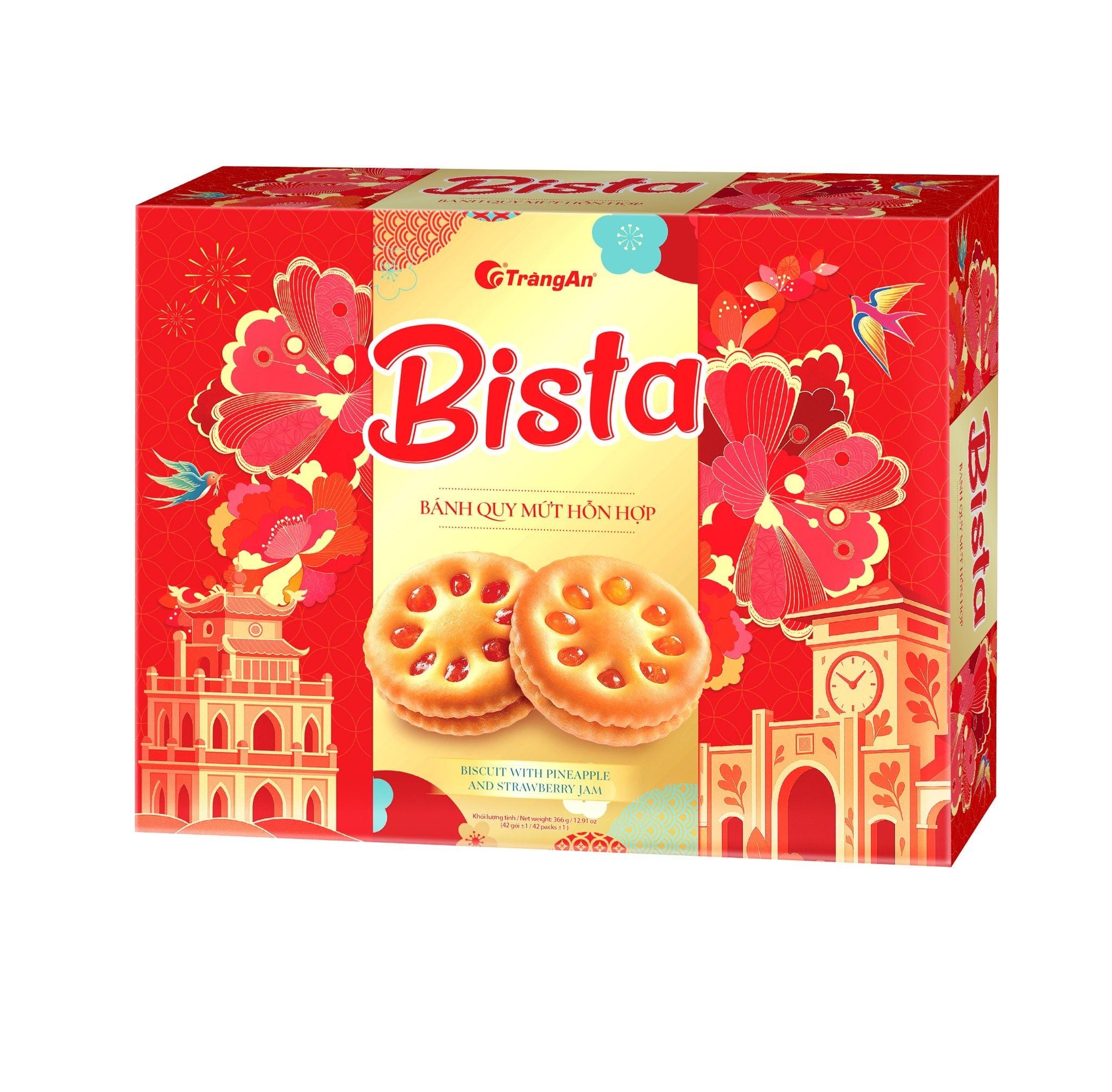  BÁNH QUY MỨT HỖN HỢP BISTA 366G (PHIÊN BẢN GIỚI HẠN TẾT 2026) 