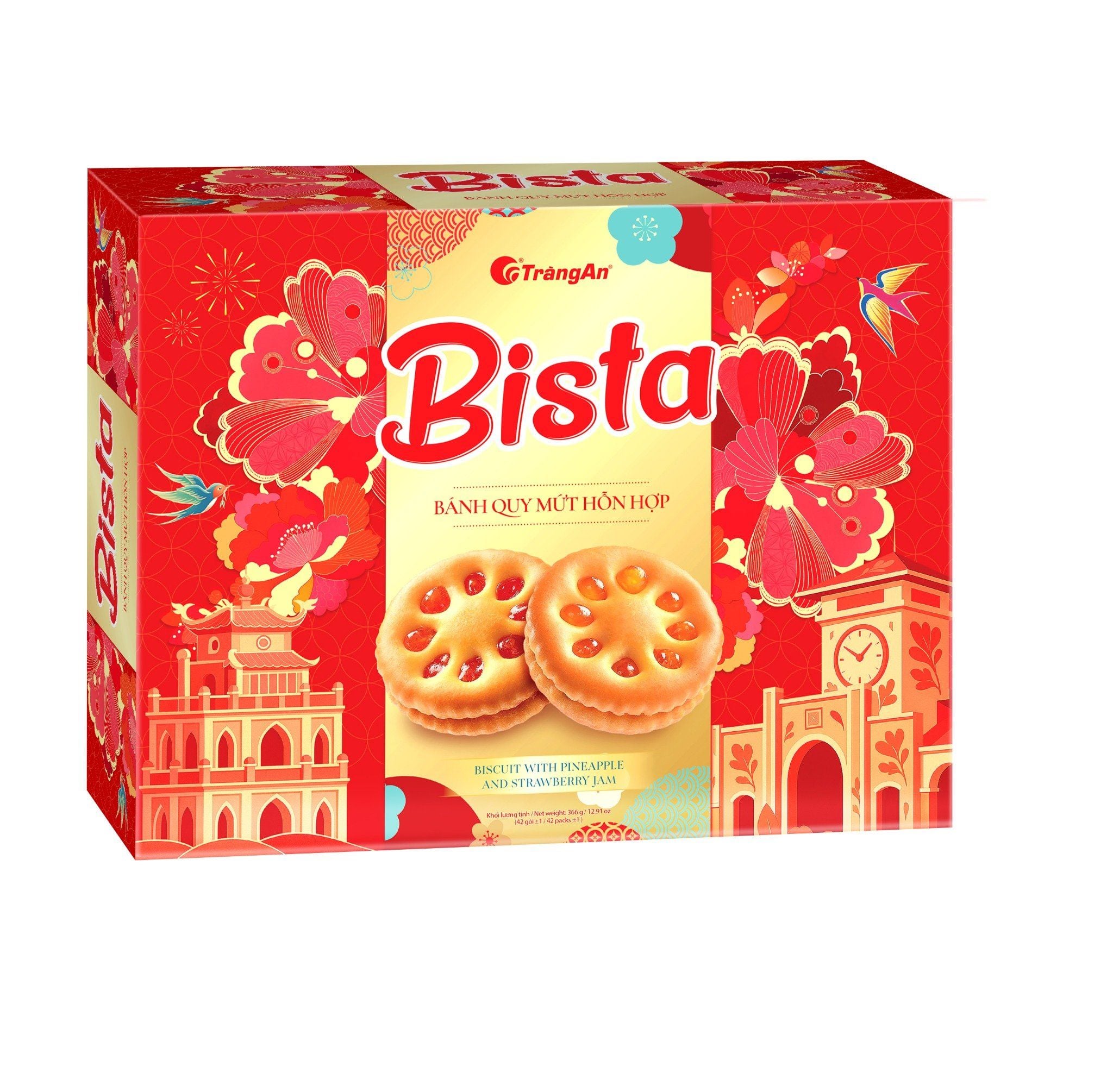  BÁNH QUY MỨT HỖN HỢP BISTA 366G (PHIÊN BẢN GIỚI HẠN TẾT 2026) 