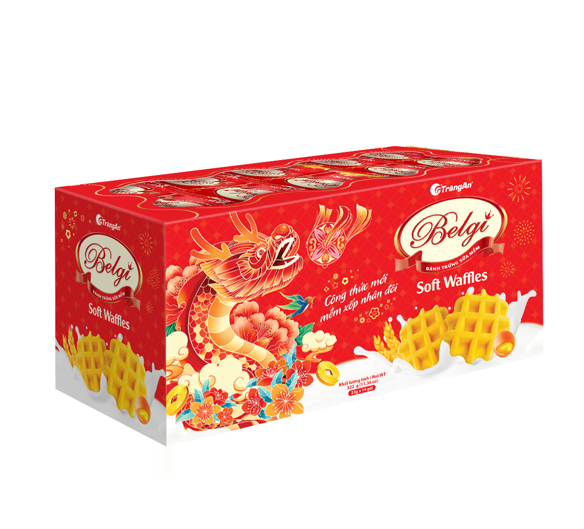  BÁNH BELGI TRỨNG SỮA MỀM 322G (PHIÊN BẢN GIỚI HẠN TẾT 2026) 