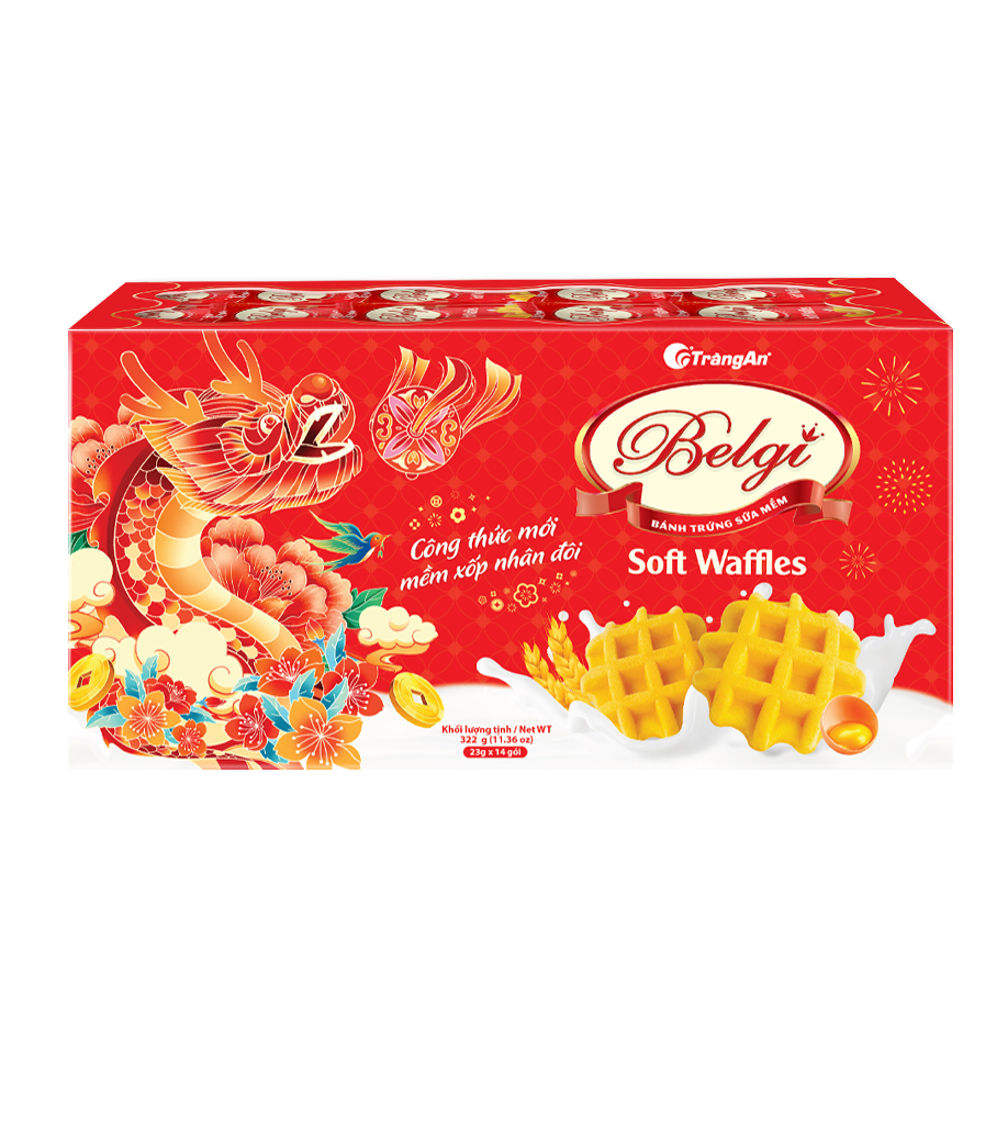  BÁNH BELGI TRỨNG SỮA MỀM 322G (PHIÊN BẢN GIỚI HẠN TẾT 2026) 