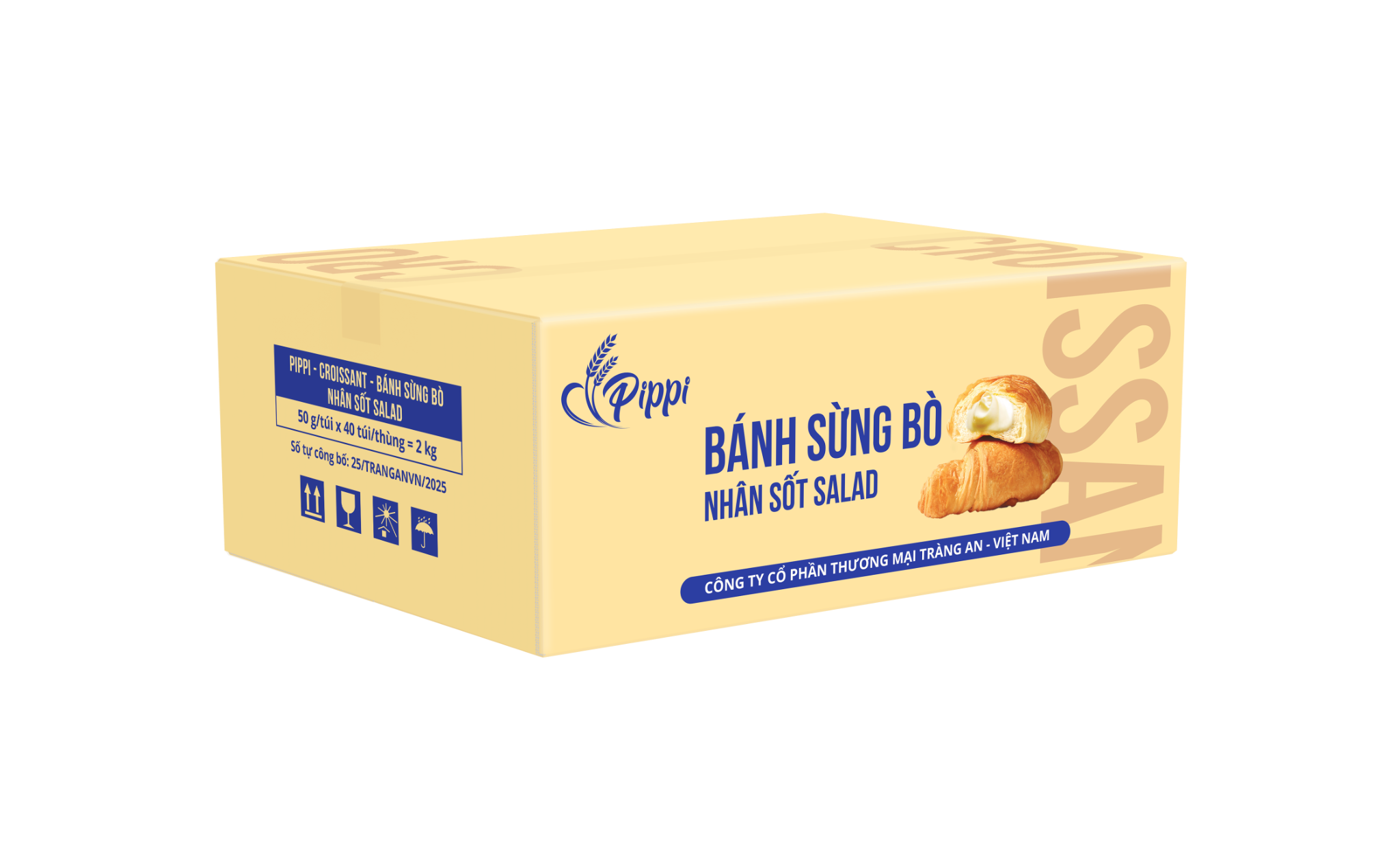 PIPPI - CROISSANT - BÁNH SỪNG BÒ NHÂN SỐT SALAD 50g 