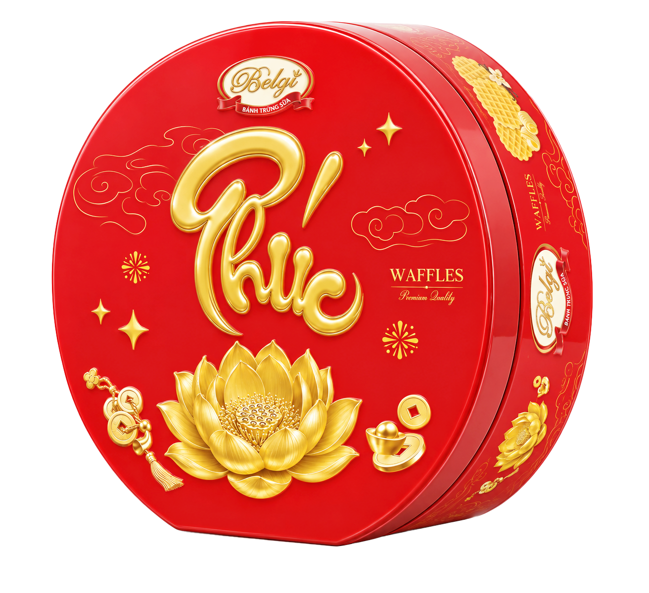 BELGI - BÁNH TRỨNG SỮA 112G (SEN PHÚC ĐỎ) 
