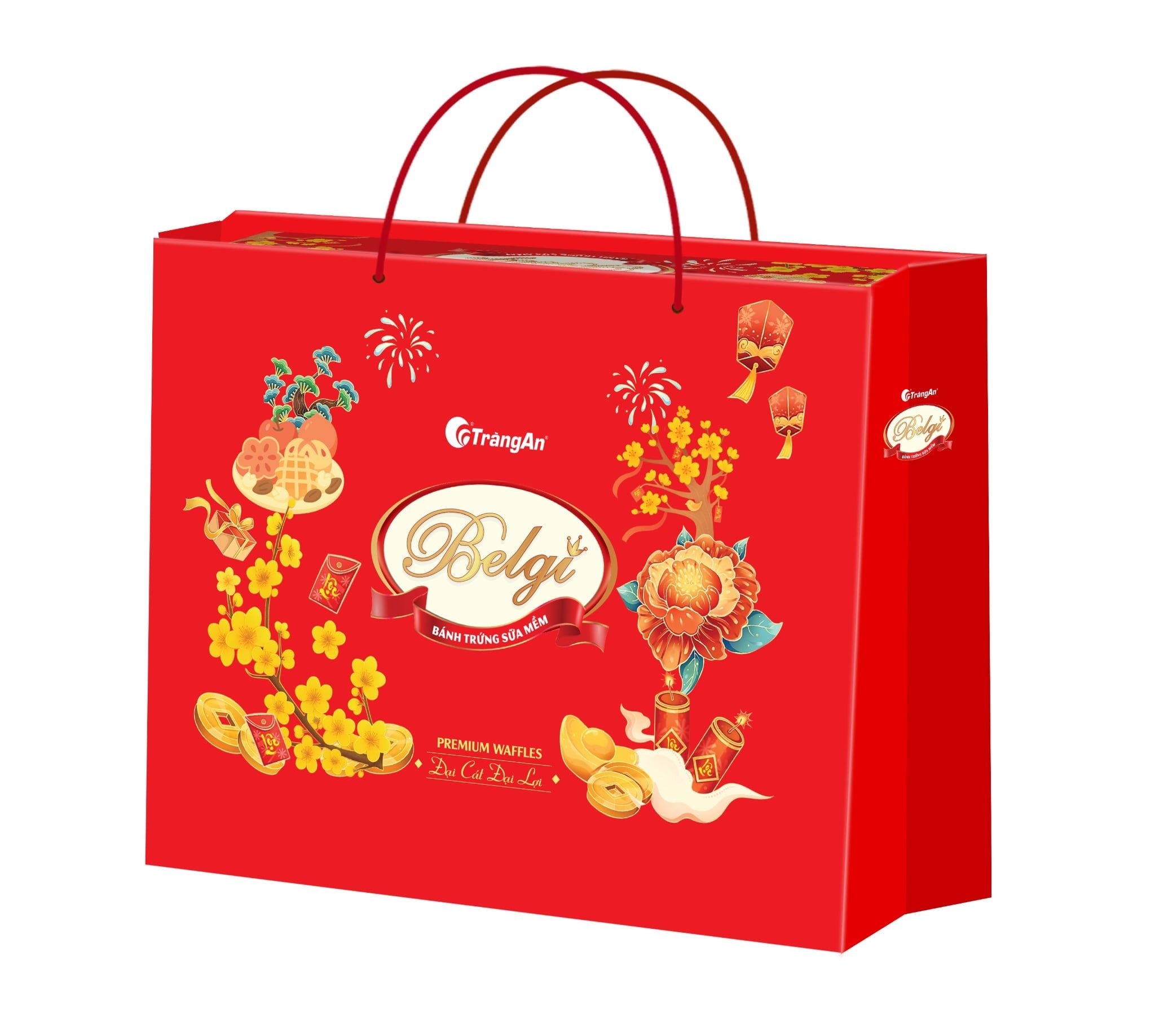  BELGI - BÁNH TRỨNG SỮA 460G (ĐỎ) 