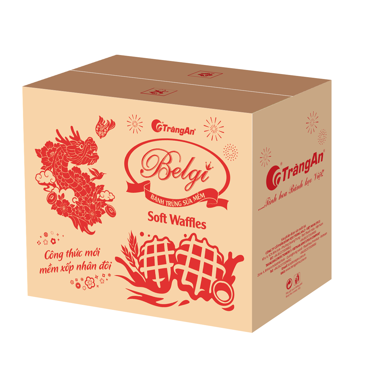  BÁNH BELGI TRỨNG SỮA MỀM 322G (PHIÊN BẢN GIỚI HẠN TẾT 2026) 
