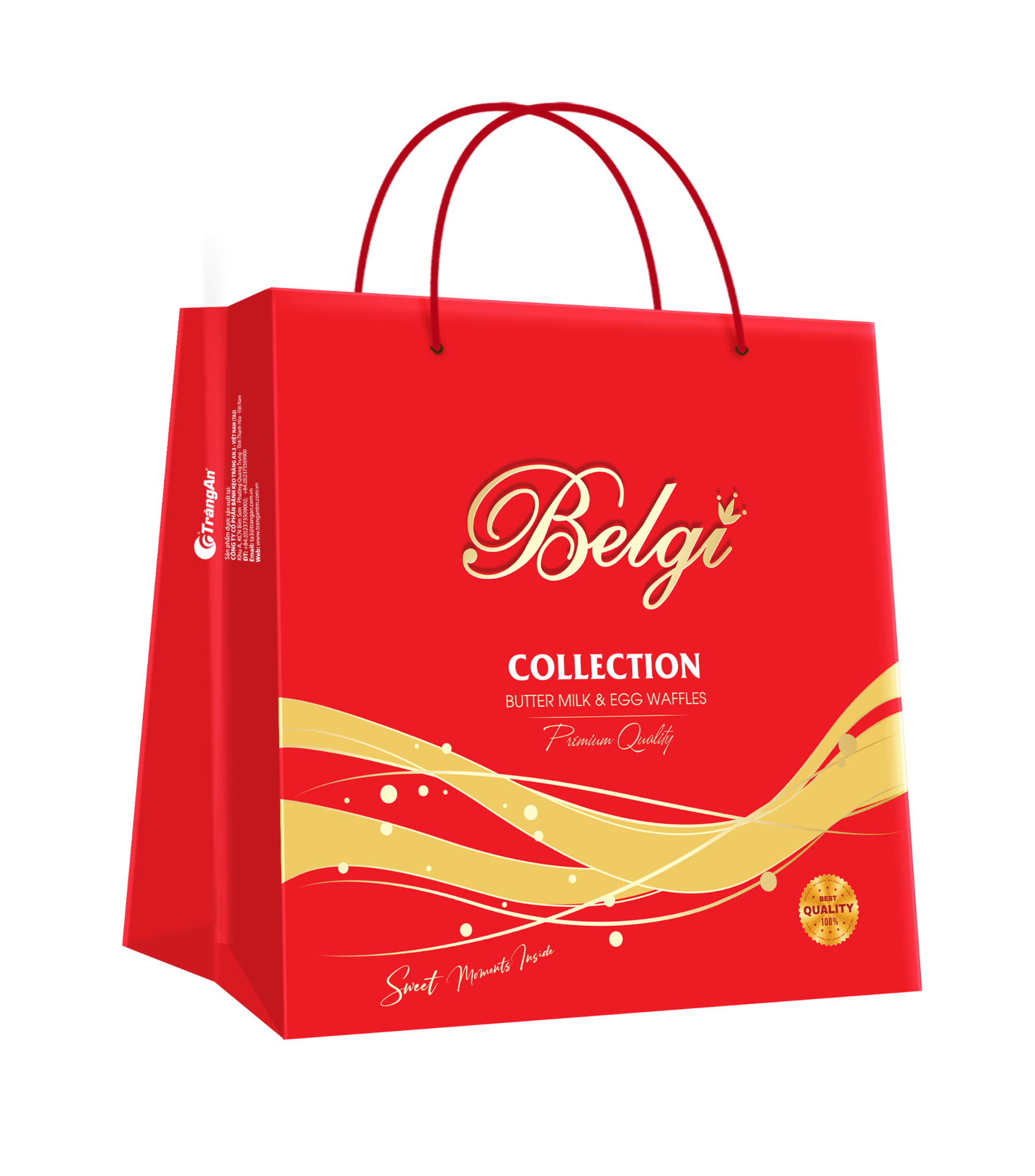  BÁNH BELGI TRỨNG SỮA GIÒN 348G - màu đỏ (PHIÊN BẢN GIỚI HẠN TẾT 2026) 