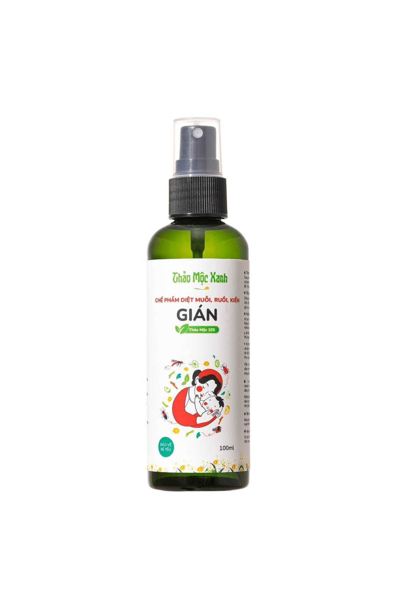  Chế phẩm đuổi ruồi, muỗi, kiến, gián thảo mộc 100ml 