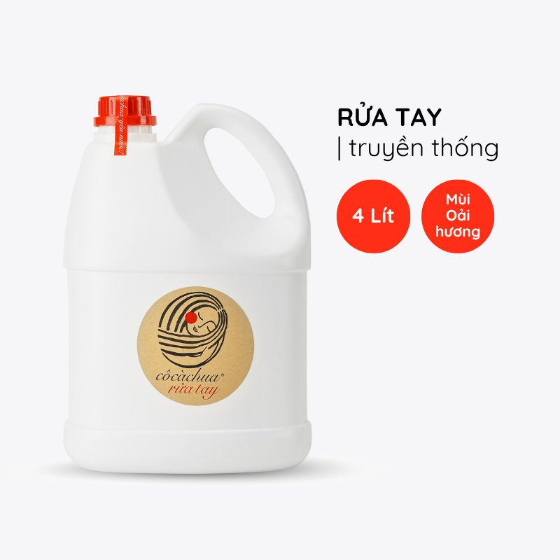  Rửa tay Truyền thống 4 lít, Mùi Oải hương, Refill tiết kiệm 