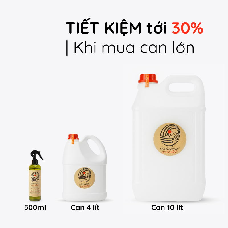  Cọ toilet Truyền thống 4 lít, Mùi Sả chanh, Refill tiết kiệm 