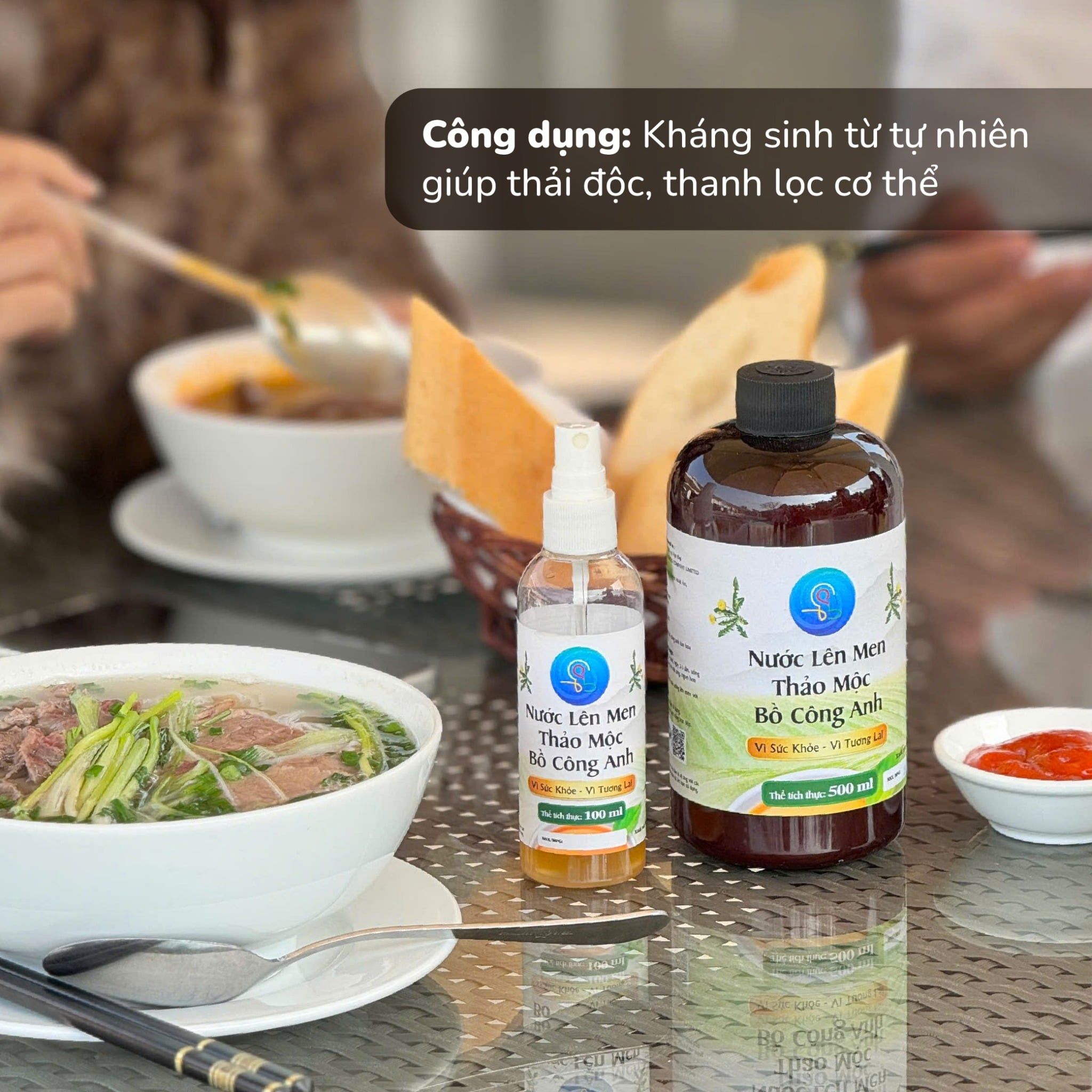  Nước lên men Bồ công anh 100ml 