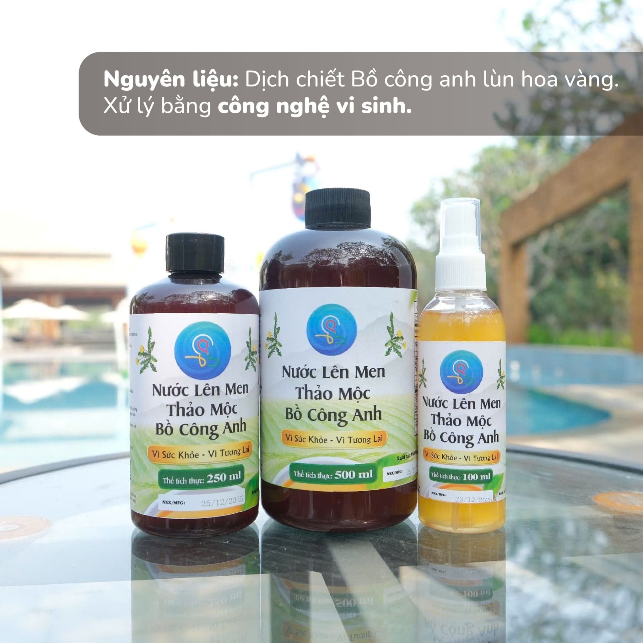  Nước lên men Bồ công anh 250ml 