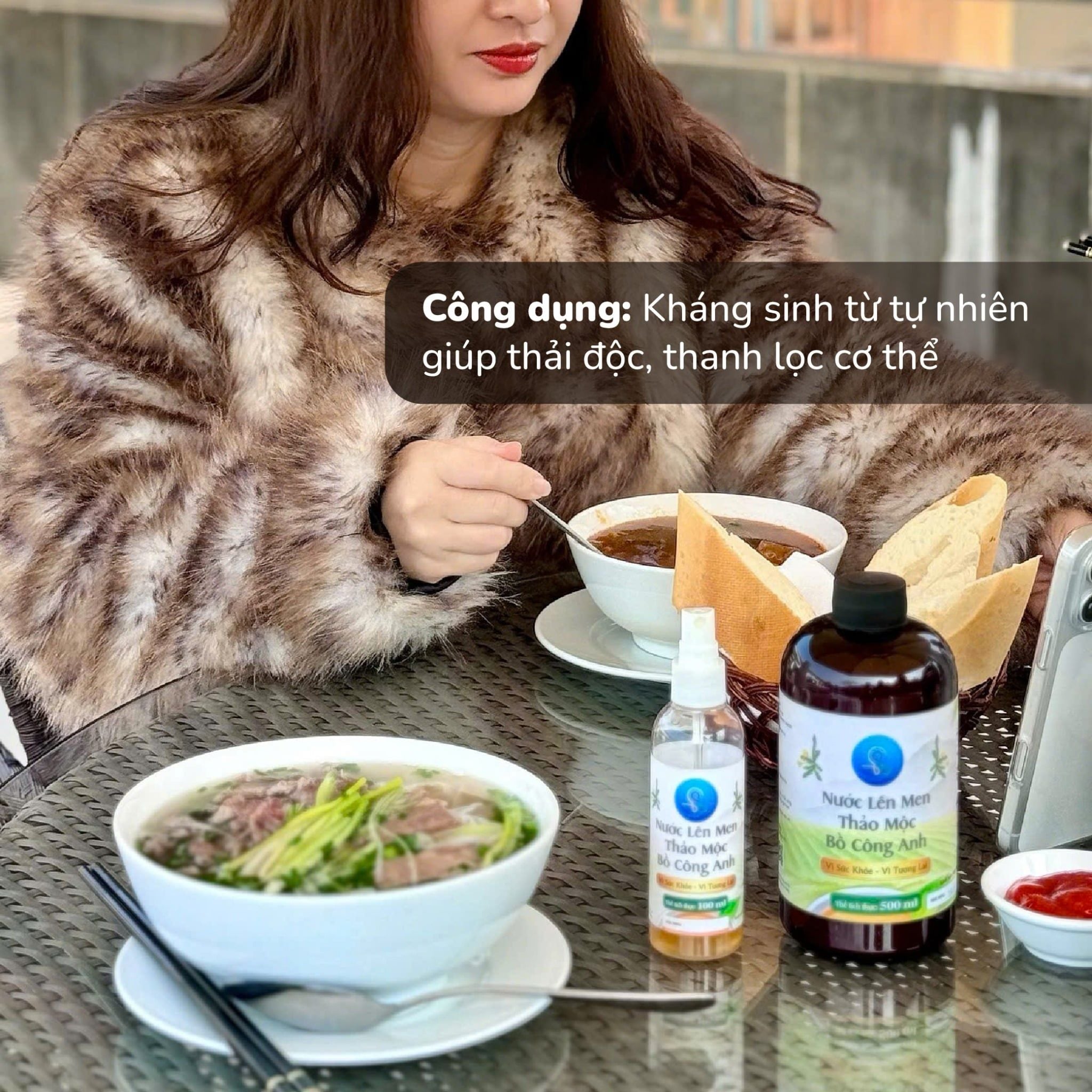  Nước lên men Bồ công anh 250ml 