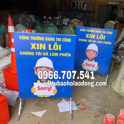 BIỂN CÔNG TRƯỜNG CHẤT LIỆU BẠT