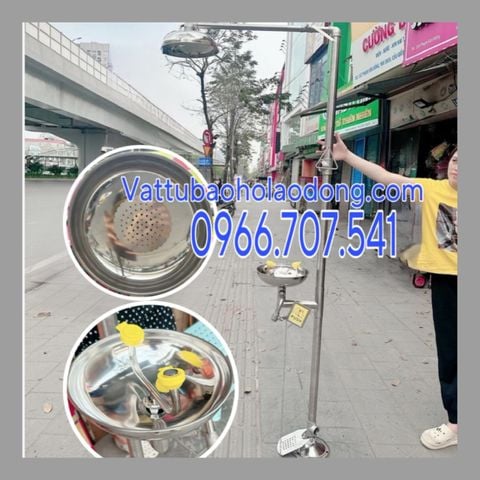 Cây rửa mắt kèm sen tắm khẩn cấp