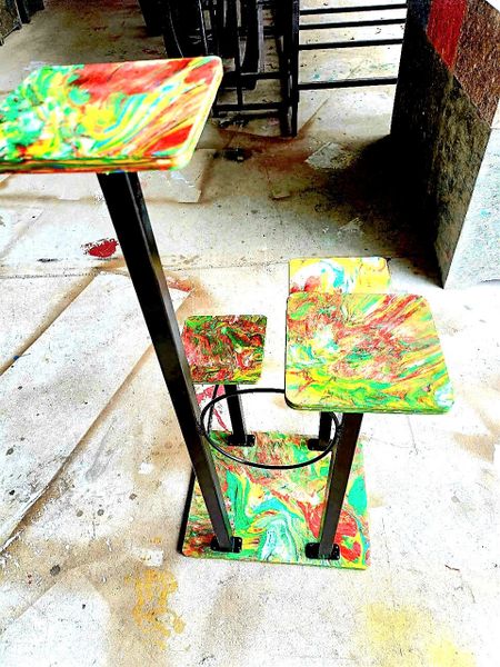 Chậu hoa phòng khách Kiểu Hàn Quốc từ nhựa tái chế