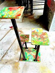 Chậu hoa phòng khách Kiểu Hàn Quốc từ nhựa tái chế