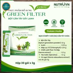 TPBS Green Filter Bột cần tây sấy lạnh Hỗ trợ chống oxi hoá, cung cấp chất xơ (hộp 30 gói)