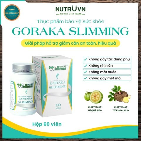 TPBVSK Goraka Slimming (60 viên) - Viên uống hỗ trợ giảm cân, tăng cường chuyển hoá chất béo