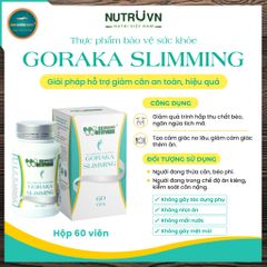 TPBVSK Goraka Slimming (60 viên) - Viên uống hỗ trợ giảm cân, tăng cường chuyển hoá chất béo
