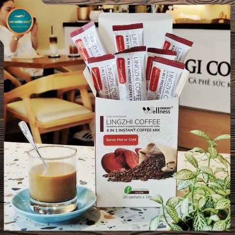 CÀ PHÊ LINH CHI SỮA (hộp 20 gói)