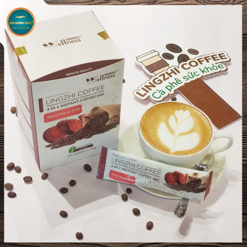CÀ PHÊ LINH CHI SỮA (hộp 20 gói)