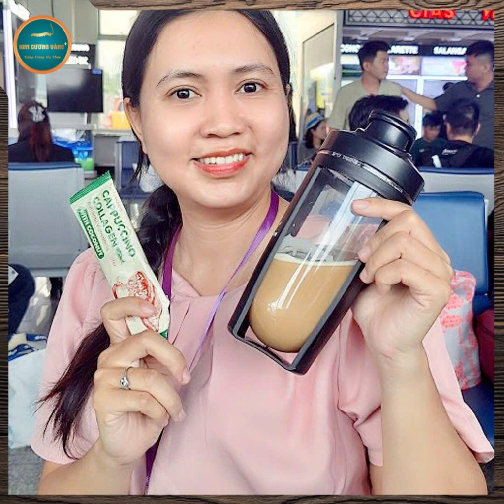 CÀ PHÊ COLLAGEN VỊ DỪA (hộp 20 gói)