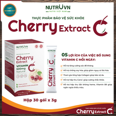 TPBVSK Cherry Extract 500mg Vitamin C - Bổ sung vitamin C, hỗ trợ tăng cường sức khoẻ (hộp 30 gói)