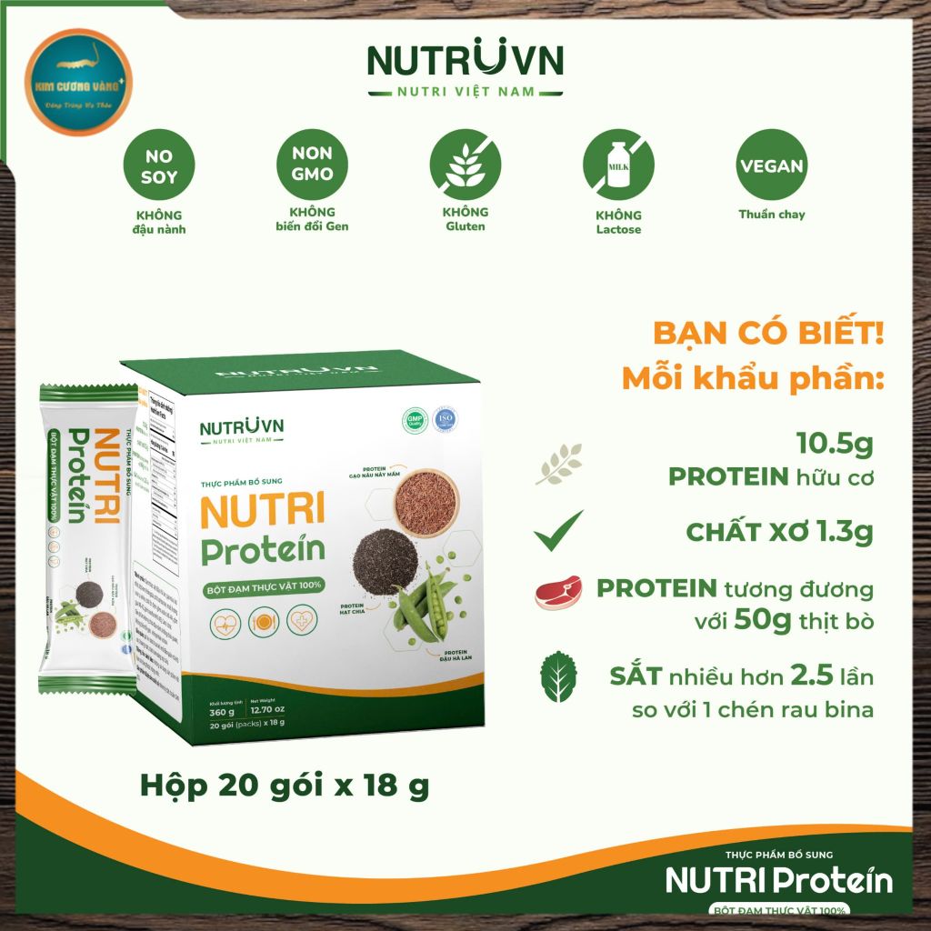 TPBS Nutri Protein - Bột đạm thực vật (hộp 20g)