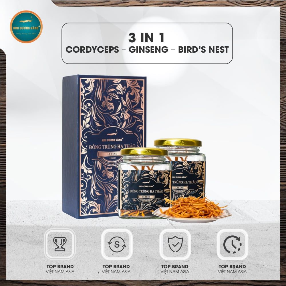 ĐÔNG TRÙNG HẠ THẢO LEGEND KIM CƯƠNG VÀNG