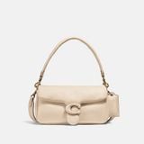  Túi Đeo Vai Coach Leather Covered C Closure Pillow Tabby Shoulder Bag Size 26 C0772 Màu Trắng Kem 