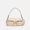 Túi Đeo Vai Coach Leather Covered C Closure Pillow Tabby Shoulder Bag Size 26 C0772 Màu Trắng Kem