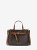 Túi Xách Michael Kors Emilia Small Signature Logo Satchel - Brown