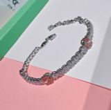  Vòng Tay, Lắc Tay Swarovski Zirconia Matrix Tennis Bracelet, Mixed Cuts, Pink, Rhodium 5666421 