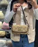  Túi Đeo Chéo MLB Diamond Monogram Jacquard NY Yankees 7ACRM046N-50BRS Nâu 