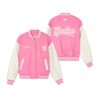  Áo Khoác Bomber MLB Women's Wool Crop Varsity Jacket A5 3FJPV0141-50PKS - Hồng 